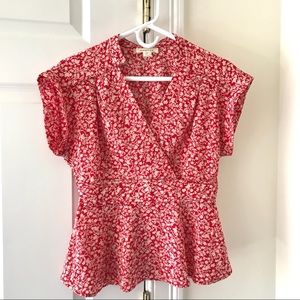 Adorable Red Peplum Blouse! ♥️♥️♥️